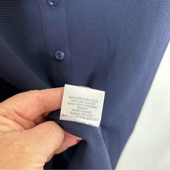 ModCloth blue button up midi dress - Picture 3 of 6